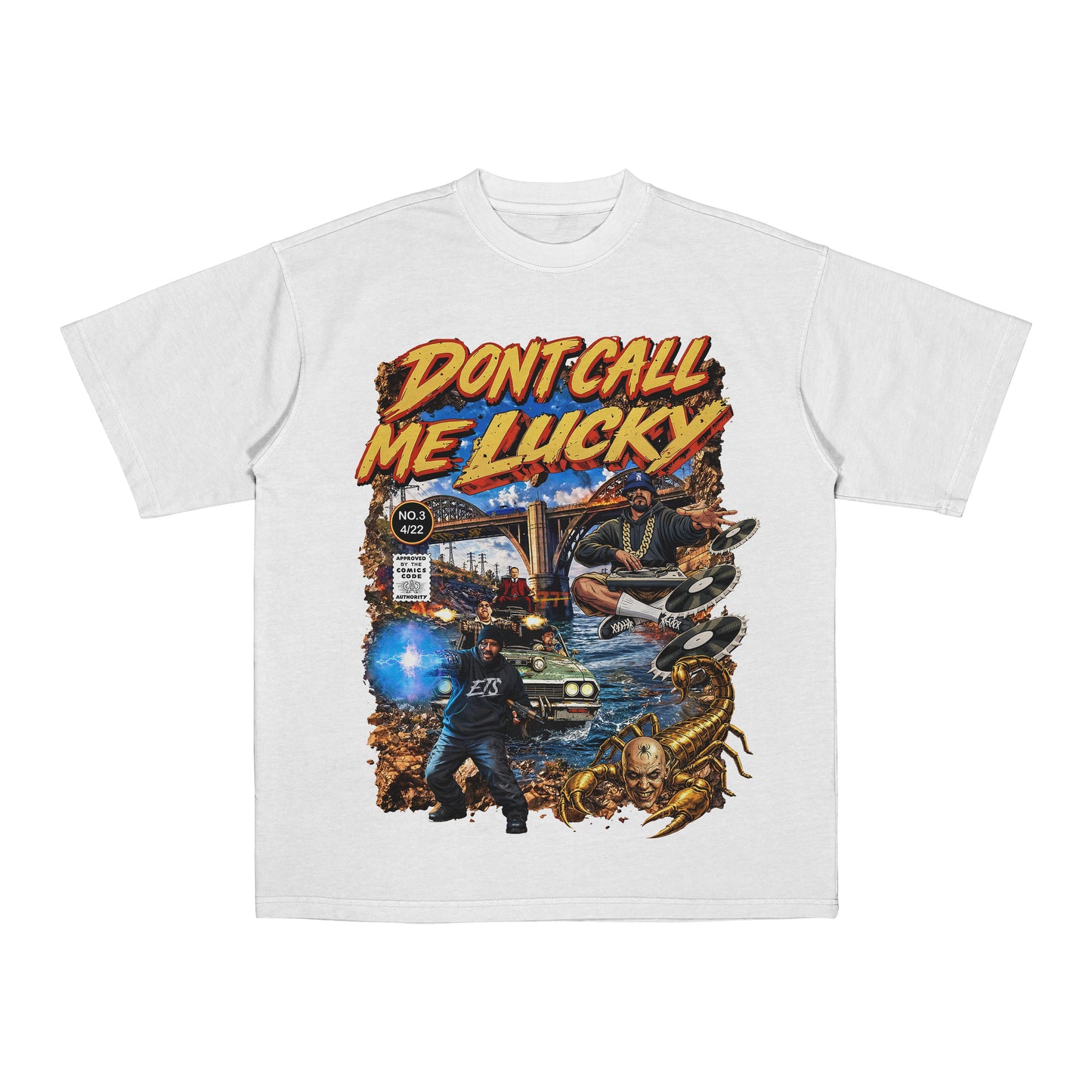 DCML "COMIC" Heavyweight Tee - White