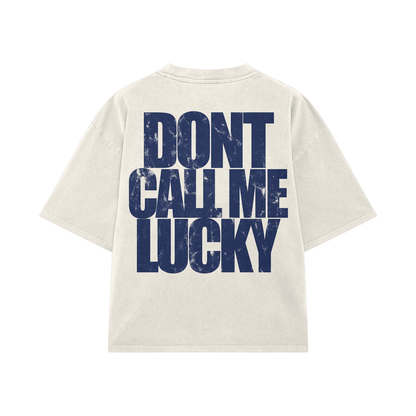 DCML "ACE BOOGIE" Quarter Sleeve Tee - Cream/Navy
