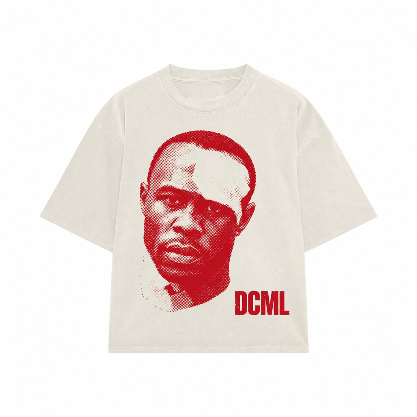 DCML "ACE BOOGIE" Quarter Sleeve Tee - Cream/Red