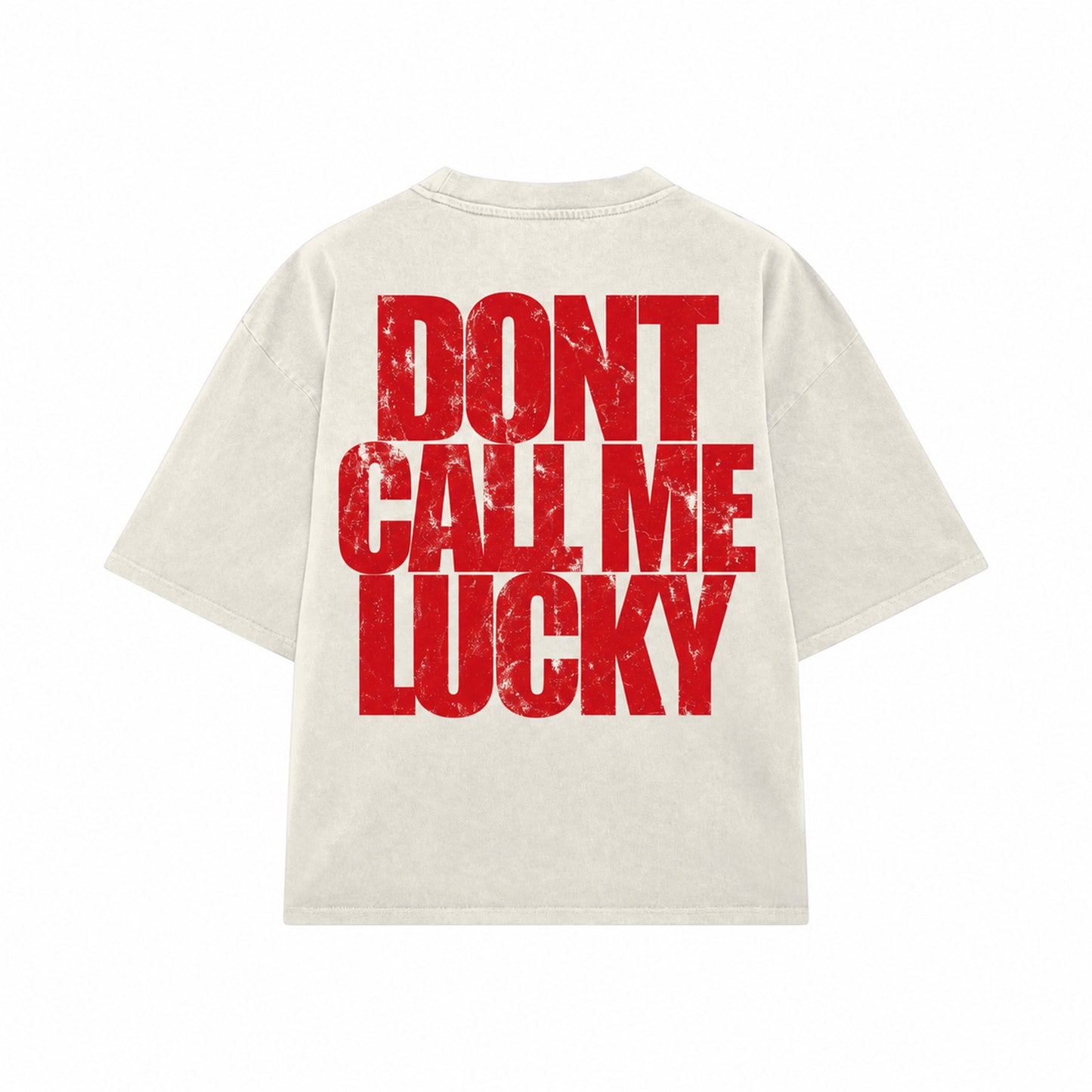 DCML "ACE BOOGIE" Quarter Sleeve Tee - Cream/Red