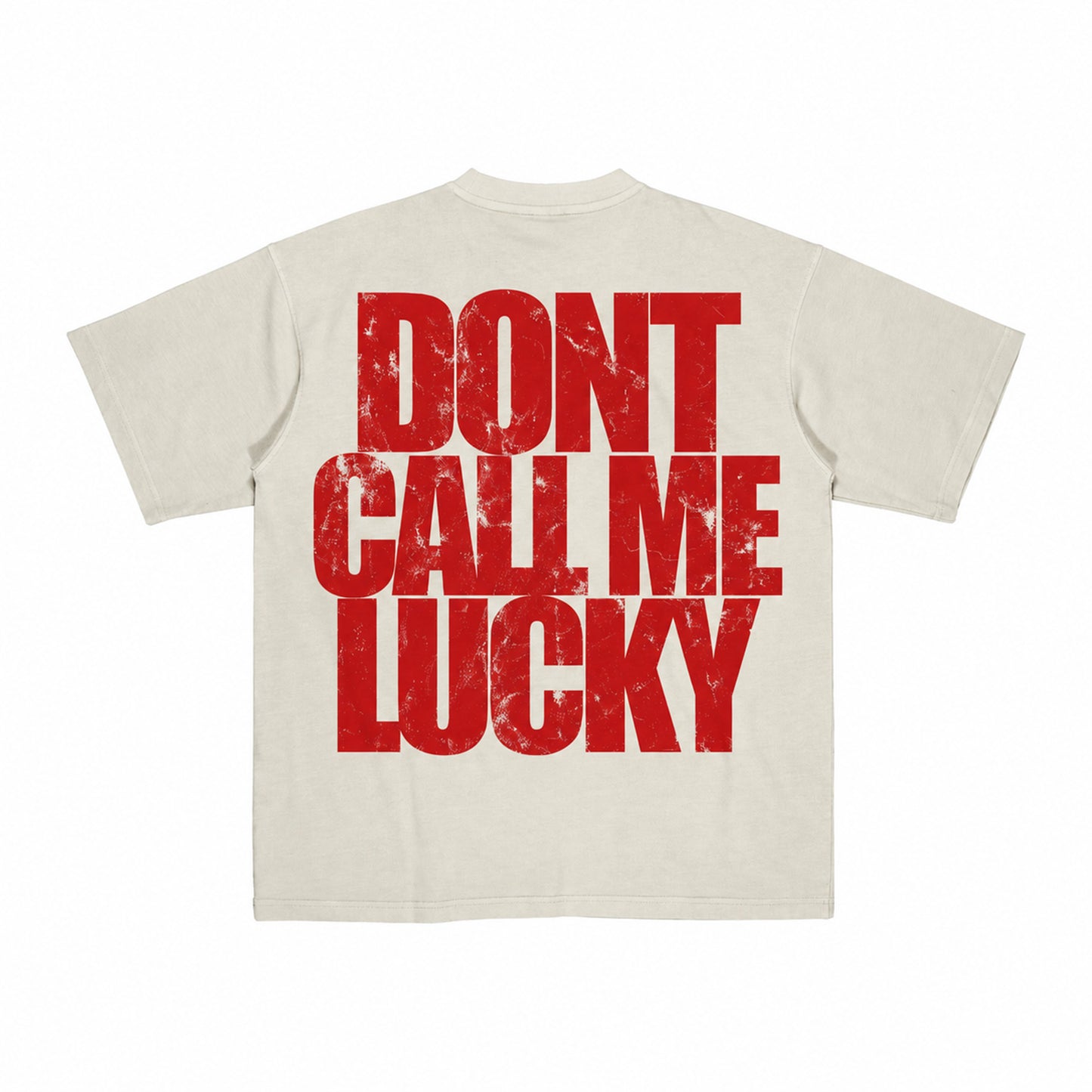 DCML "ACE BOOGIE" Heavyweight Tee - Cream/Red