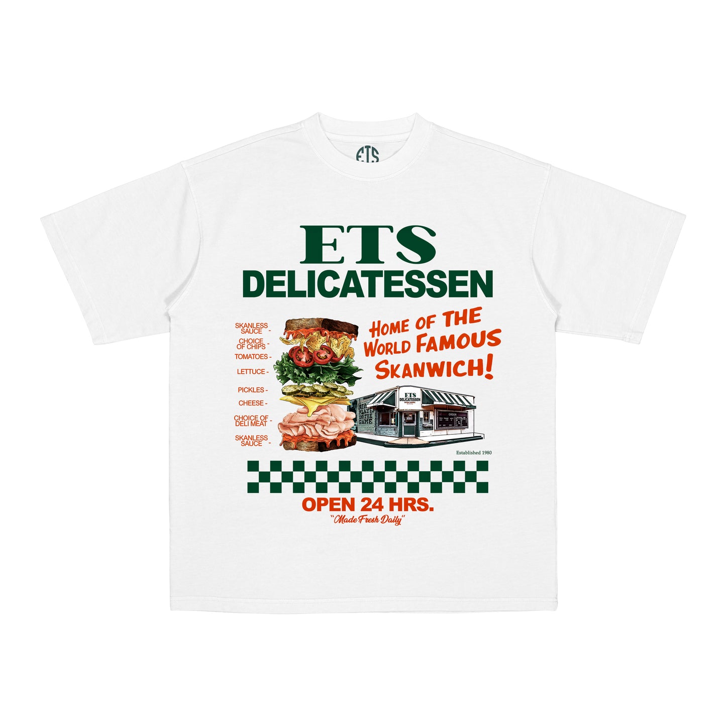 "SKANWICH" TEE