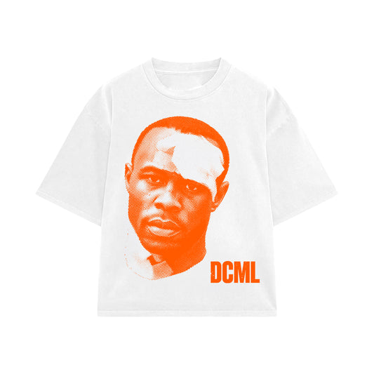 DCML "ACE BOOGIE" (BOF EDITION) Quarter Sleeve Tee - White/Orange