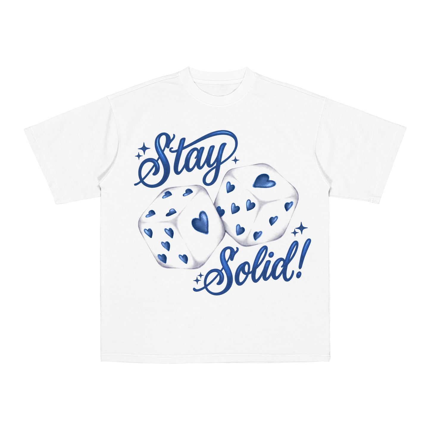 BLUE "STAY SOLID" VALENTINES TEE